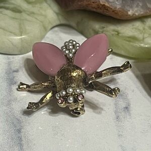 Vintage Flying Winged Insect Brooch